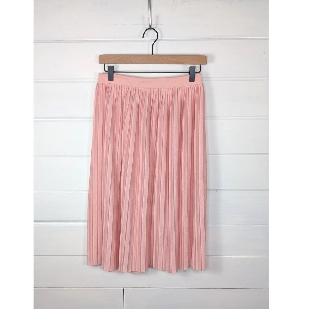 Ultra Flirt Pleated Midi Skirt Juniors M Soft Pink Romantic Balletcore Coquette